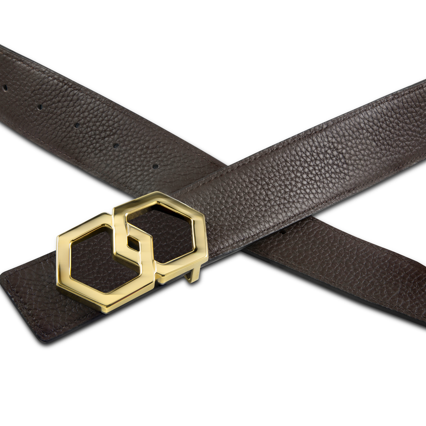 Canary Dark Brown Noche Belt Reversible